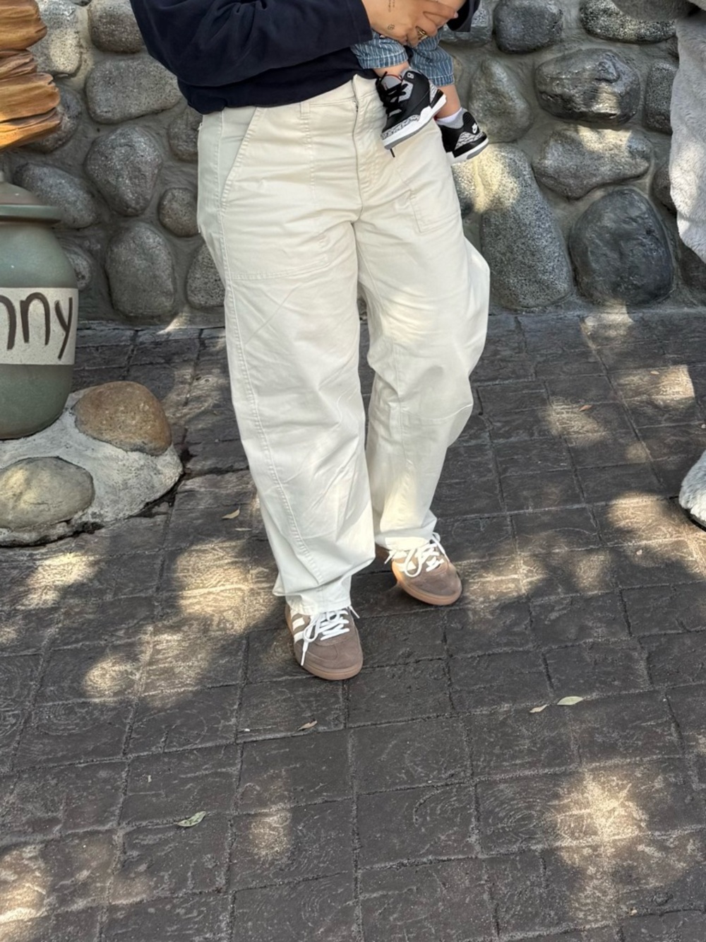 GAP High Rise Barrel Khakis - Picture 2 of 2